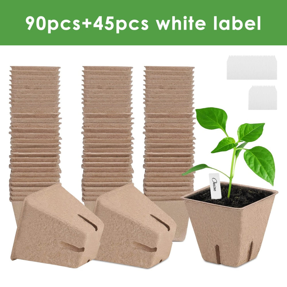 8cm Biodegradable Garden Starter Cups