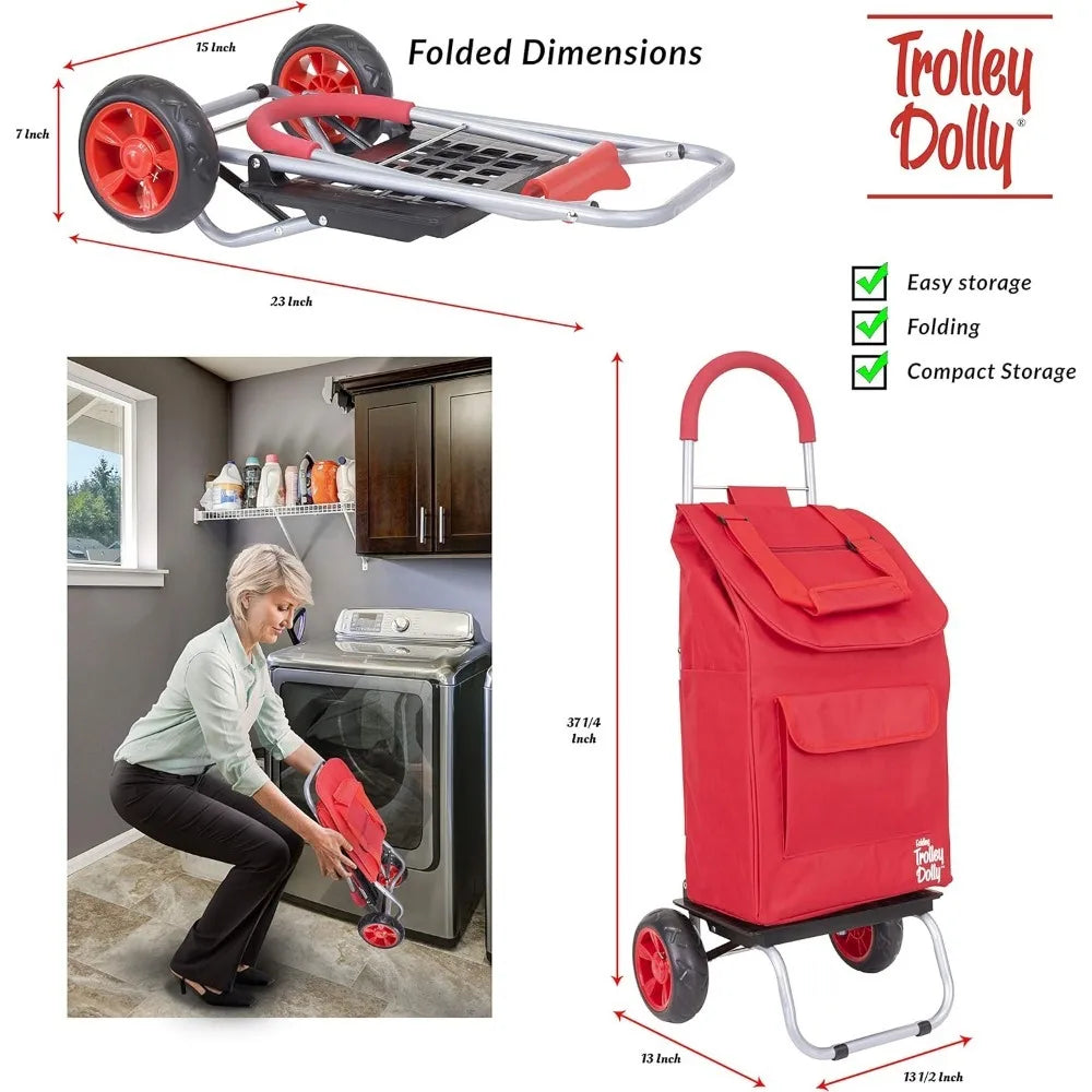 Foldable Mini Hand  Truck/Carrying Case [ REMOVABLE BAG ]