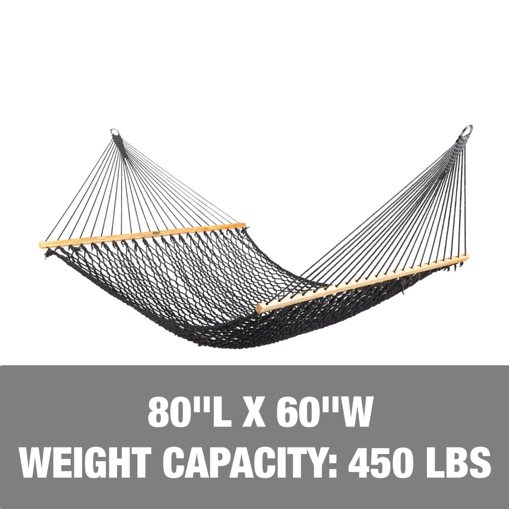 Cotton Rope Hammock with Spreader Bars