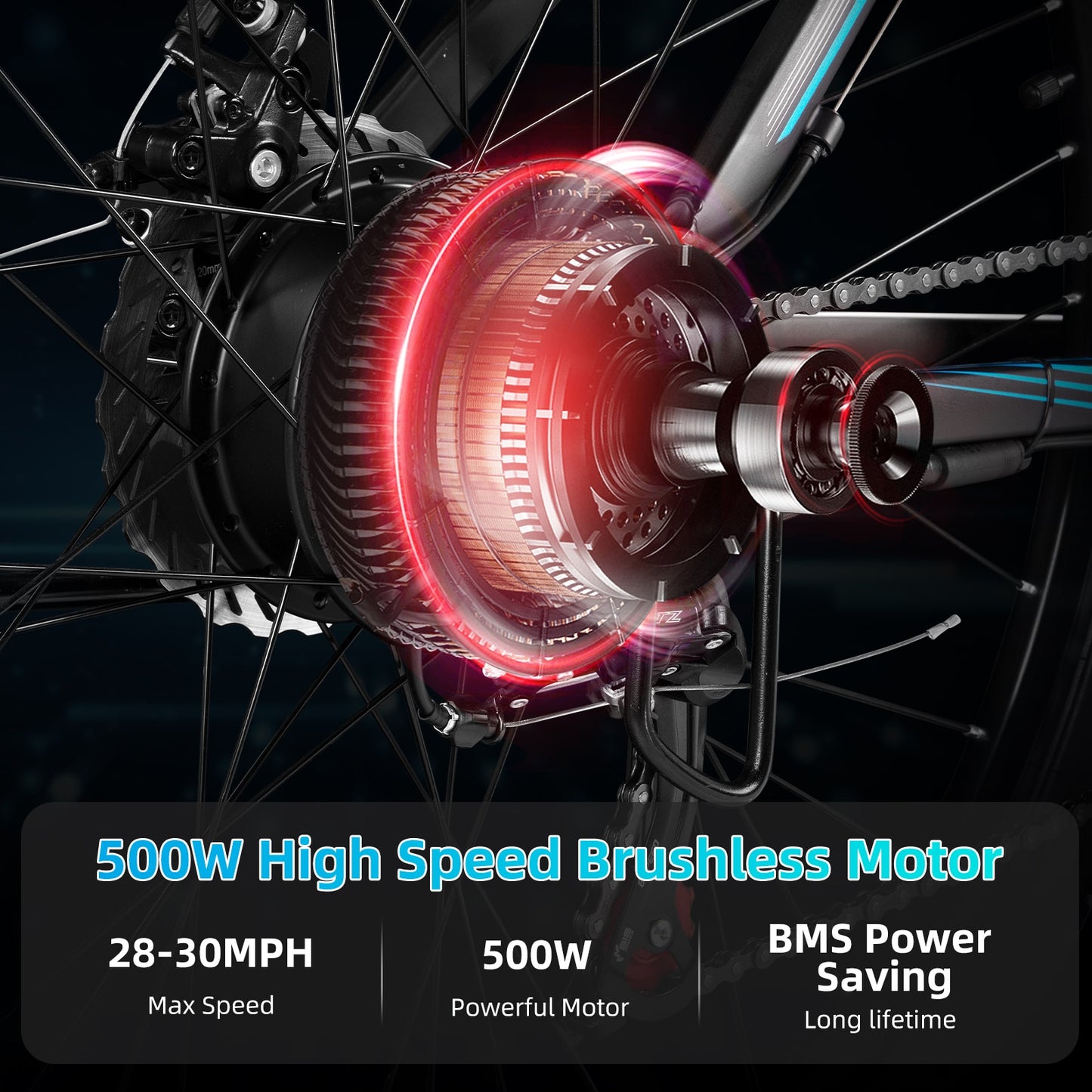 29 Inch 750 Watt Motor E Bike with 48 Volt 13 Amp Hours Battery