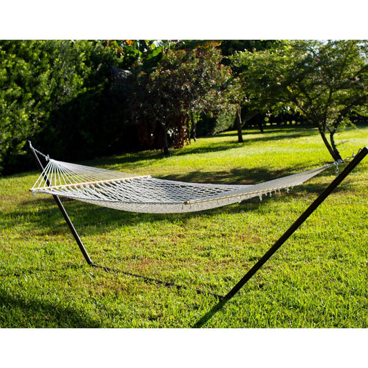 Cotton Rope Hammock with Spreader Bars