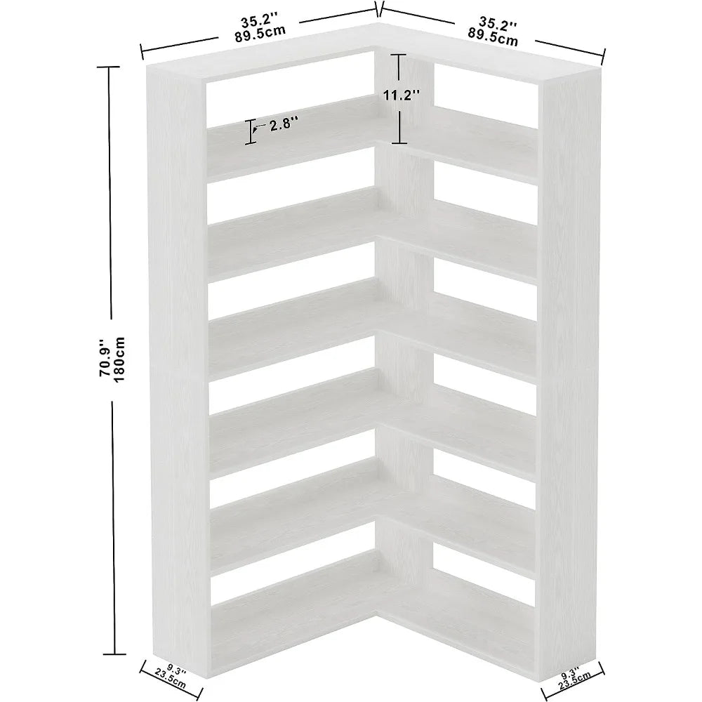 6 Tier Bookcase with Baffles