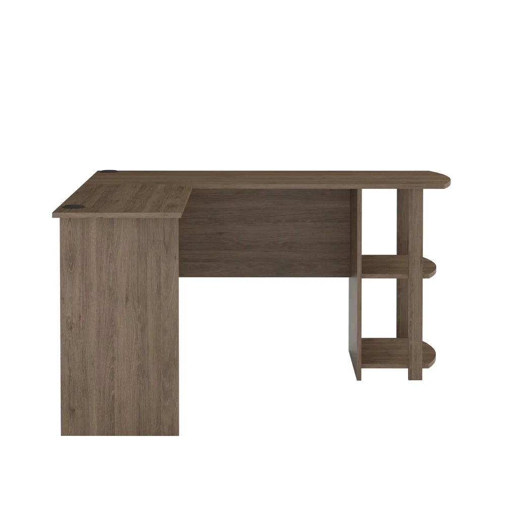 L Shaped Desk with Shelf Space