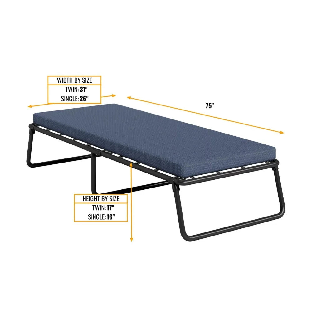 Folding Guest Bed [ With 3 INCH mattress ]