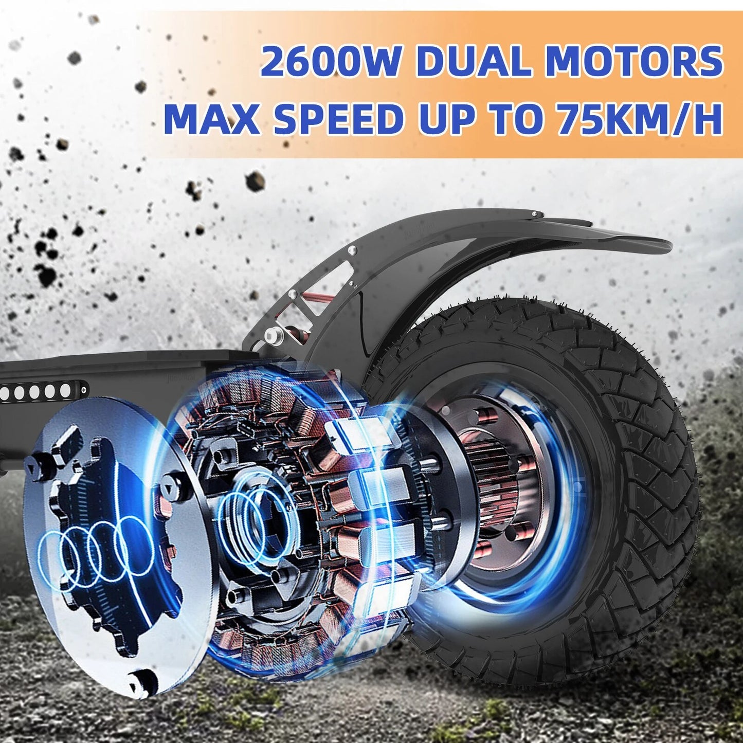 2600W  Powerful Scooter X700 E Scooters 52V 20AH Fast Speed 75KM/H Electric Scooter Off-Road Tire with Seat  Foldable Escooter