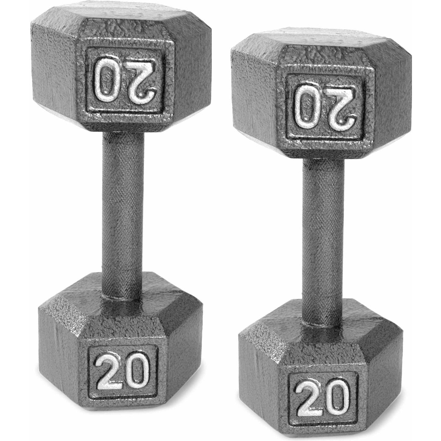 Pair of Cast Iron 25 LBS Dumbbells
