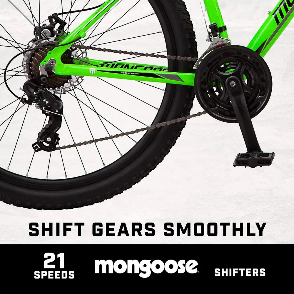 27.5 INCH WHEEL Mongoose Switchback Mountain Bike [ 8 TO 21 SPEEDS ]
