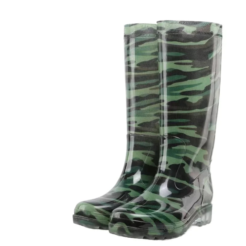 Wear Resistant POLYVINYL CHLORIDE Men's Rain Boots*