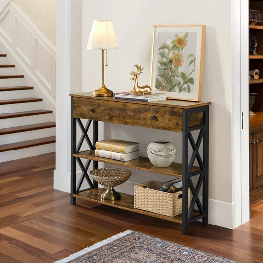 Wooden Console Display Table