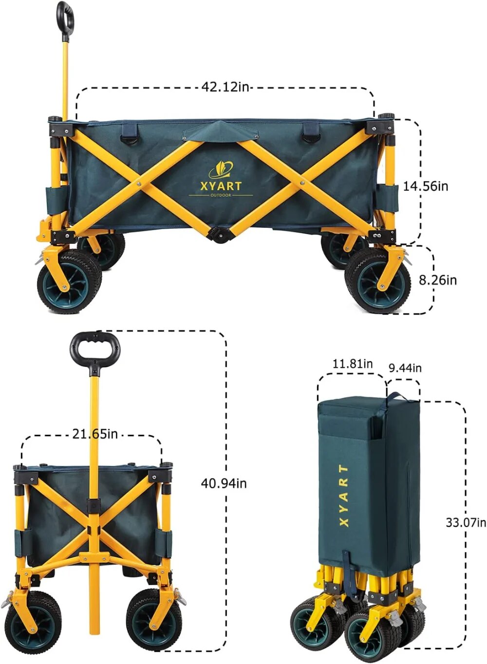 XYART Collapsible Multi-Purpose Wagon