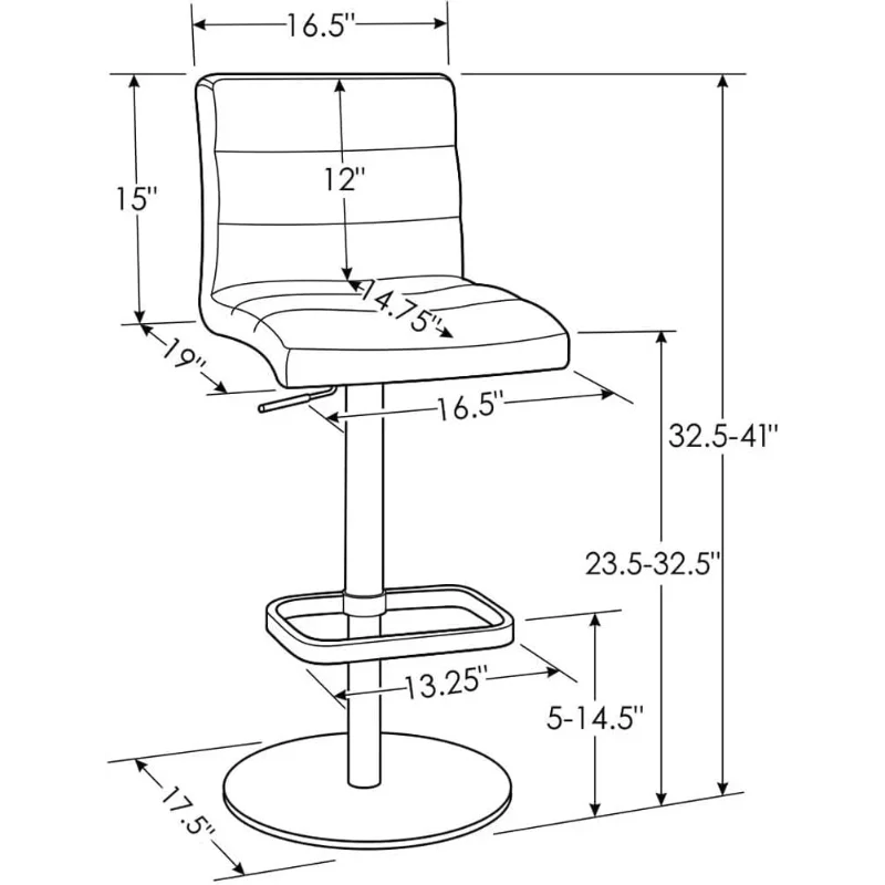 Modern Adjustable Bar Stool/Seat