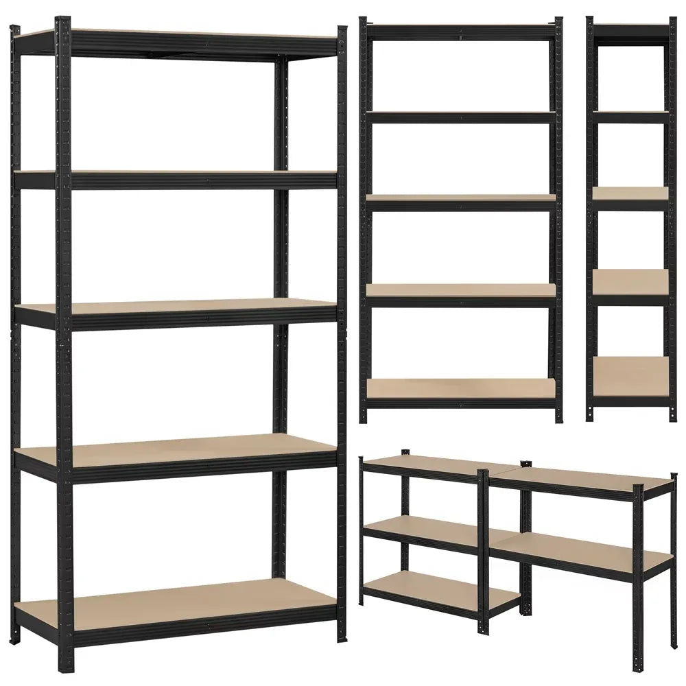 Boltless Adjustable Storage Shelf Unit [ 386 LBS CAPACITY 5X ]